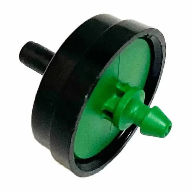 2 gallon and hour green and black irrigation dripper