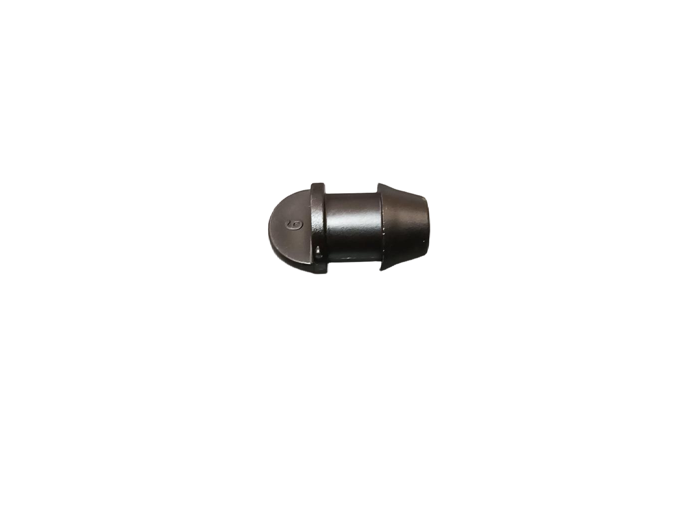 black mp 400 barb goof plug for irrigation poly and layflat oval tubing
