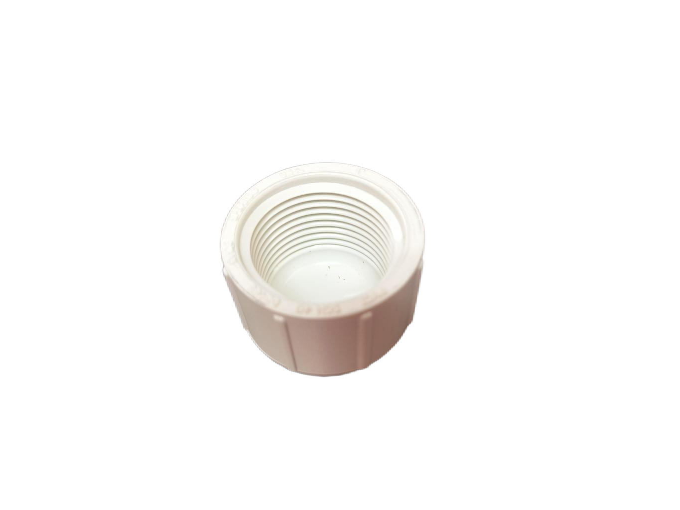 pvc schedule 40 white female thread cap for irrigation and plumbing by spears manufacturing