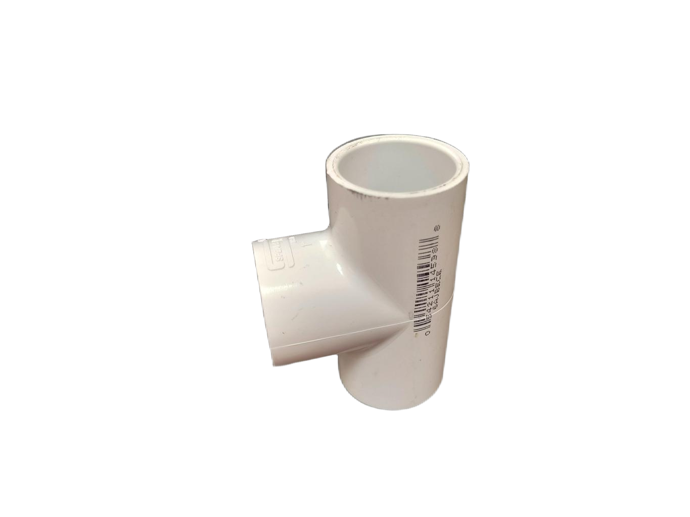 pvc schedule 40 white tee by spears manufacturing for irrigation and plumbing