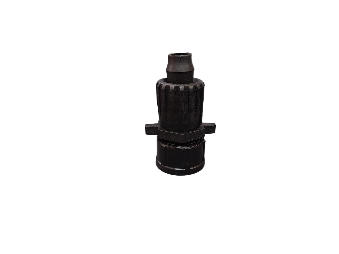 black jain landscaping 55 series X FH thread cap by rivulis for polyethylene tubing for irrigation