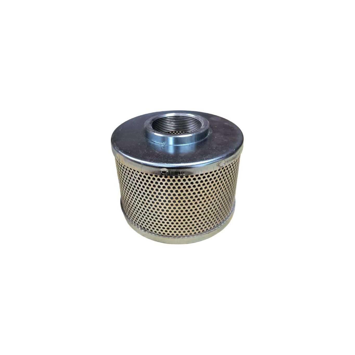 a round hole strainer for suction side irrigation with small holes