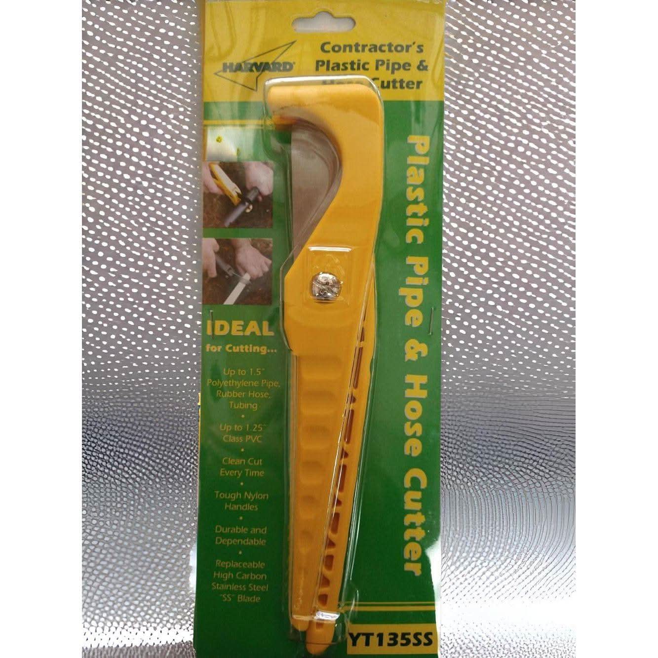 a yellow plastic pipe and hose cutter