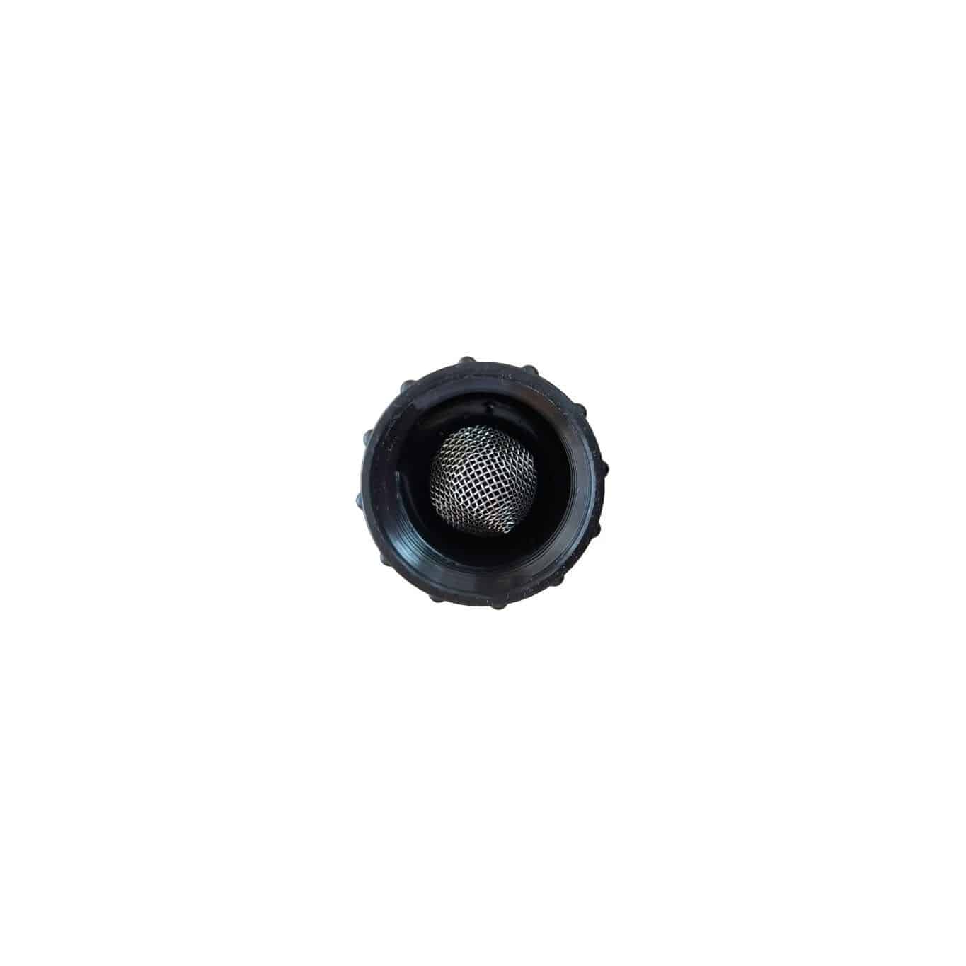 series 600 perma-loc hose swivel with screen for black poly tubing for irrigation