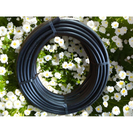 black 1/2 inch polyethylene tubing for irrigation