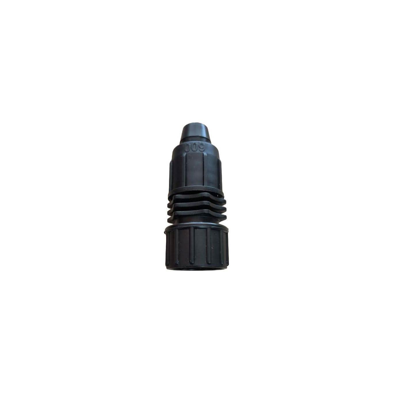 series 600 perma-loc hose swivel with screen for black poly tubing for irrigation