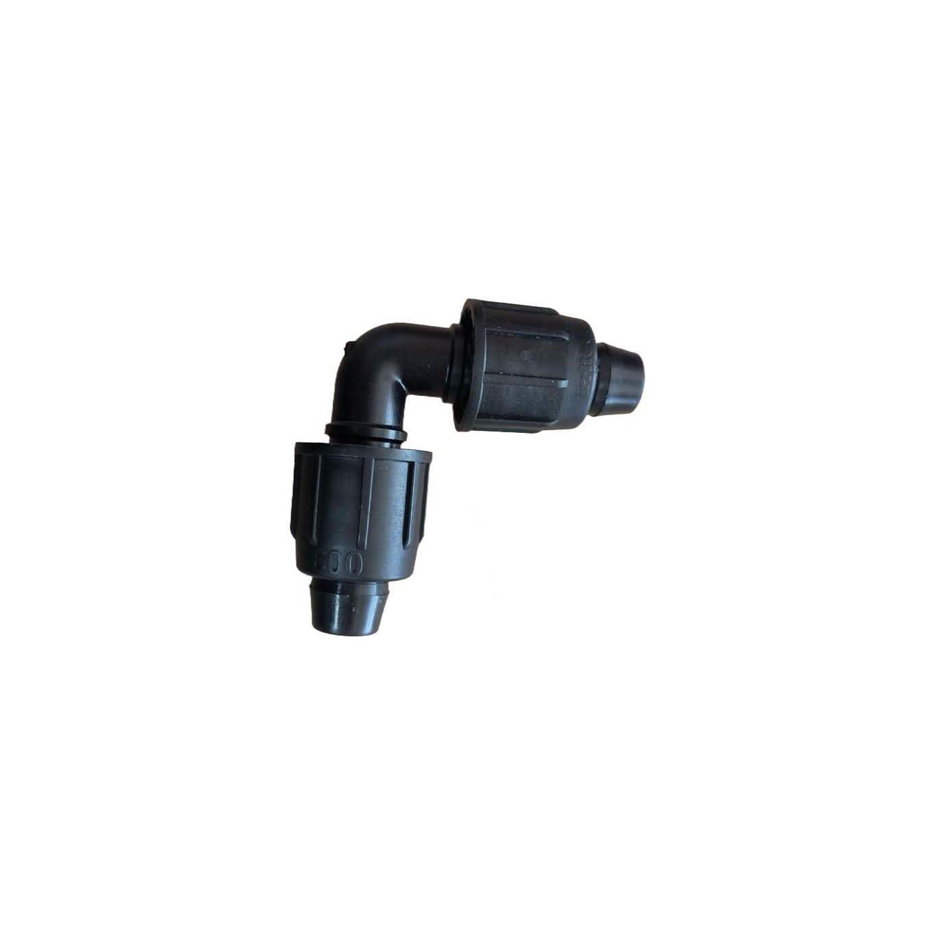 600 series perma-loc black poly tubing 90 degree elbow for irrigation