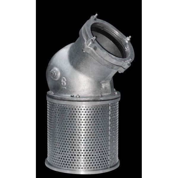 metal compression 45 degree foot valve for suction side irrigation