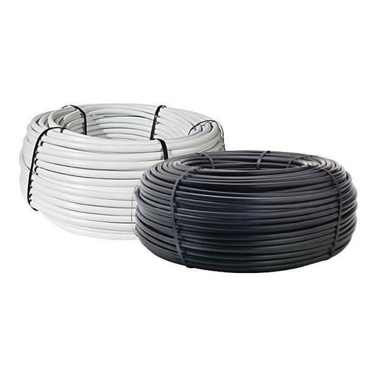 3/4 inch white and black polyethylene tubing