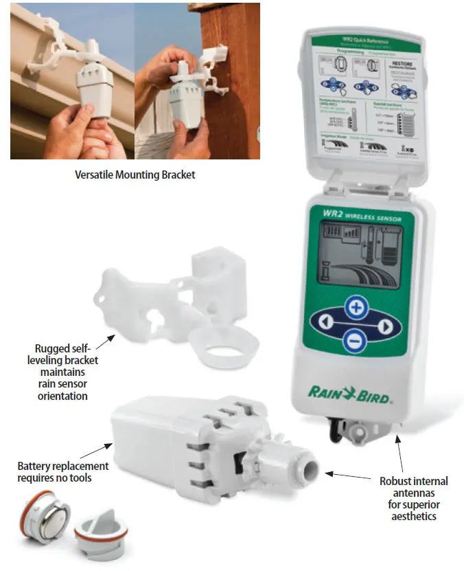 rain bird wireless rain sensor freeze sensor combo for irrigation