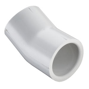 white pvc 22-1/2 ell