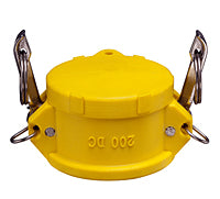 KURIYAMA YELLOW FIBERGLASS REINFORCED NYLON CAMLOCK PART DC DUST CAP FOR IRRIGATION