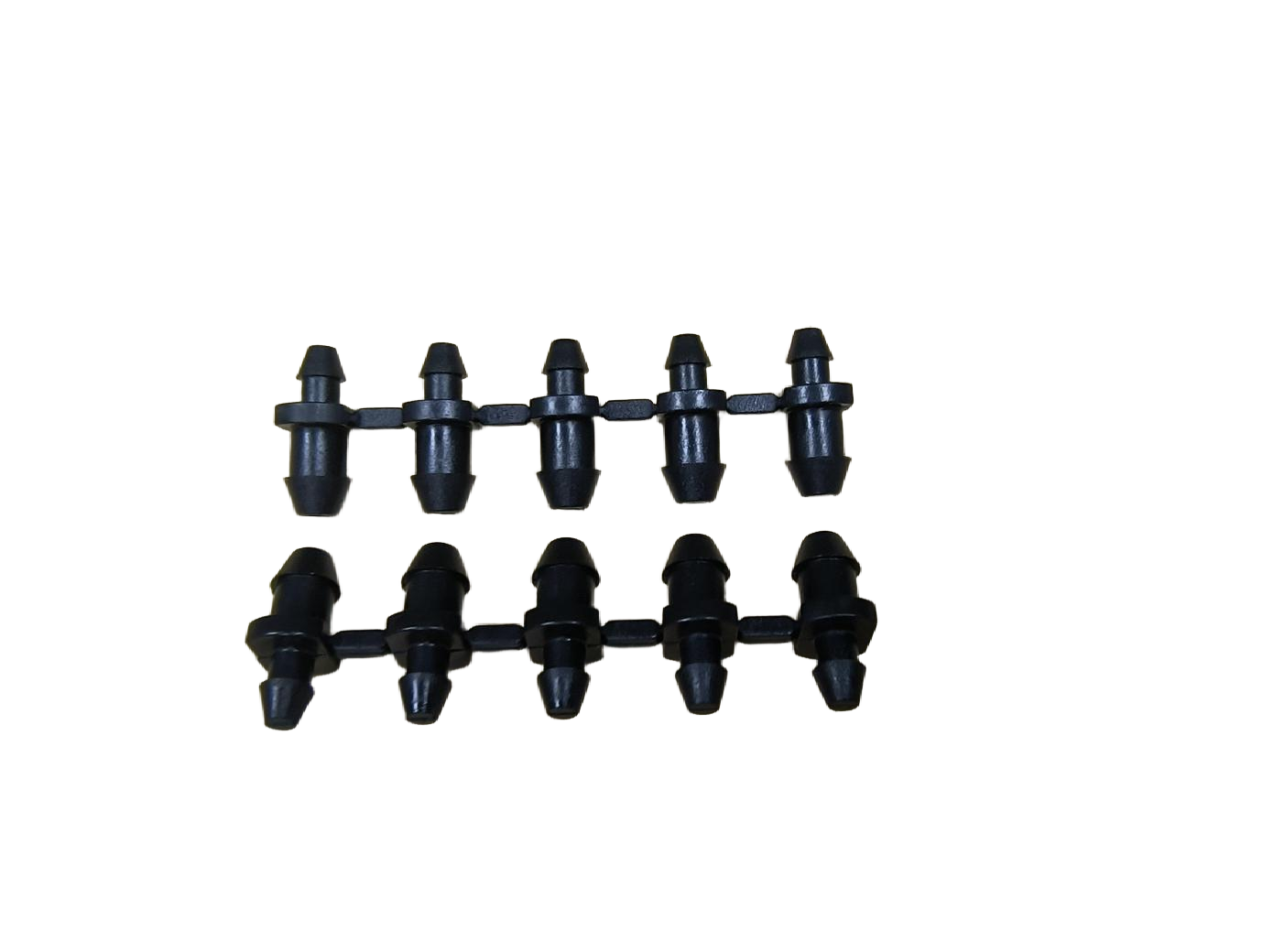 dual goof plugs for drip irrigation tubing repair

