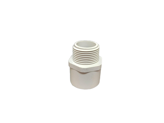 pvc schedule 40 white male adapter by spears manufacturing for irrigation and plumbing