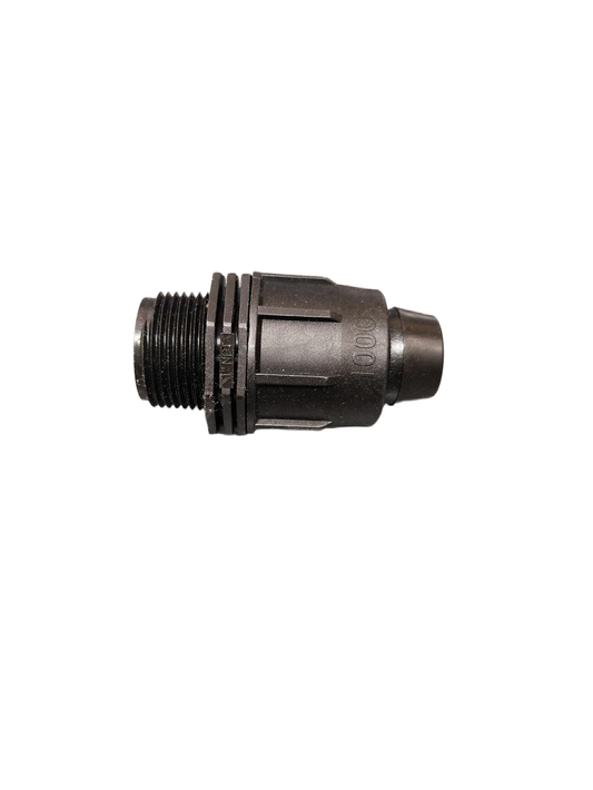 irritec series 1000 perma-loc X 1 inch mpt for polyethylene tubing for irrigation