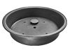a round metal container with a lid