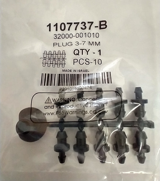 a bunch of screws are in a plastic bag